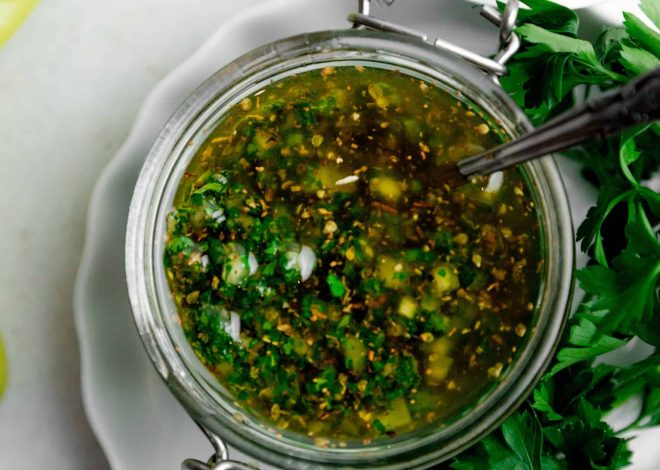 Chimichurri dengan cabai hijau – Jurnal Mengidam