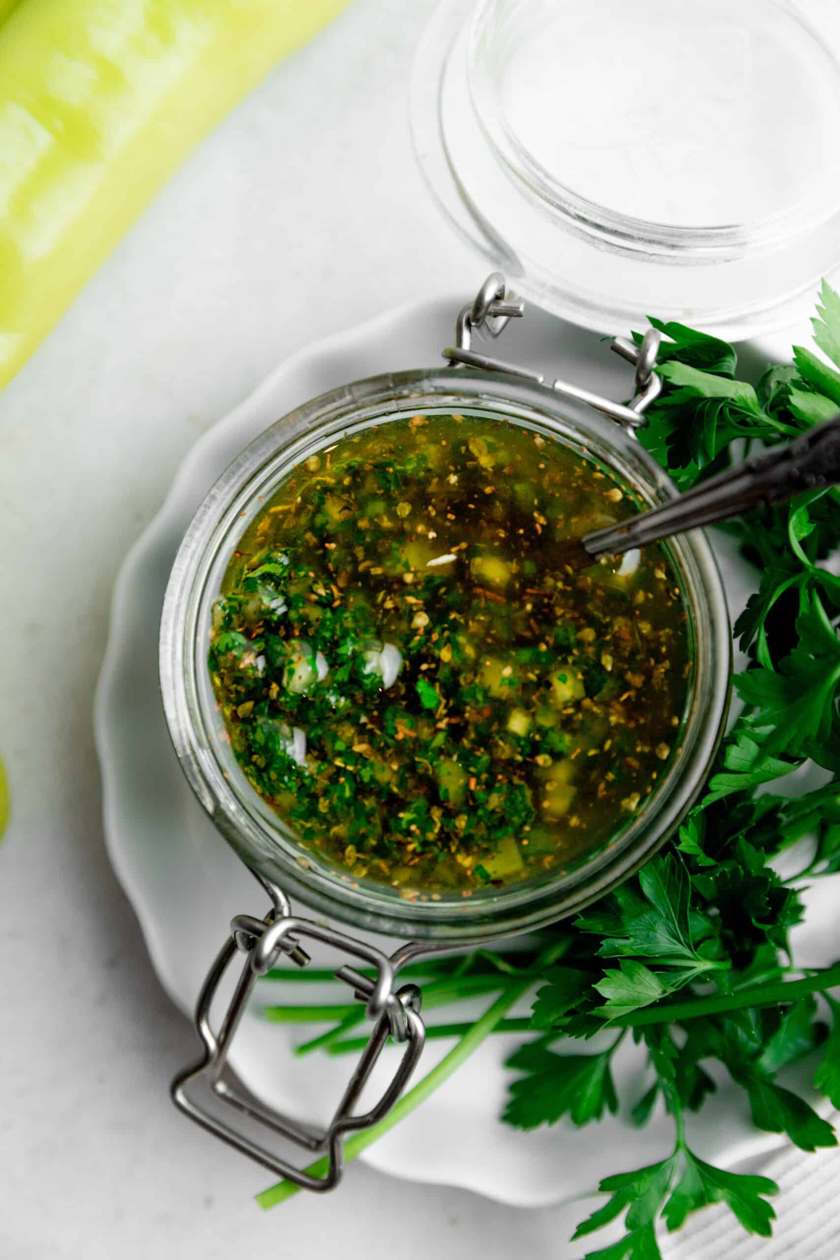 Chimichurri dengan cabai hijau – Jurnal Mengidam