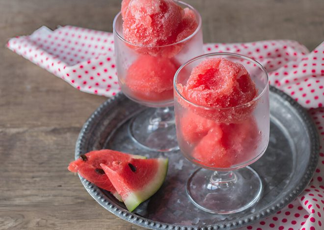 Sorbet semangka, resep masakan mudah, sederhana dan enak