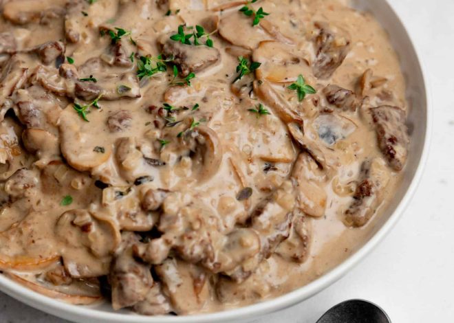 Stroganoff Daging Sapi: mudah dan enak