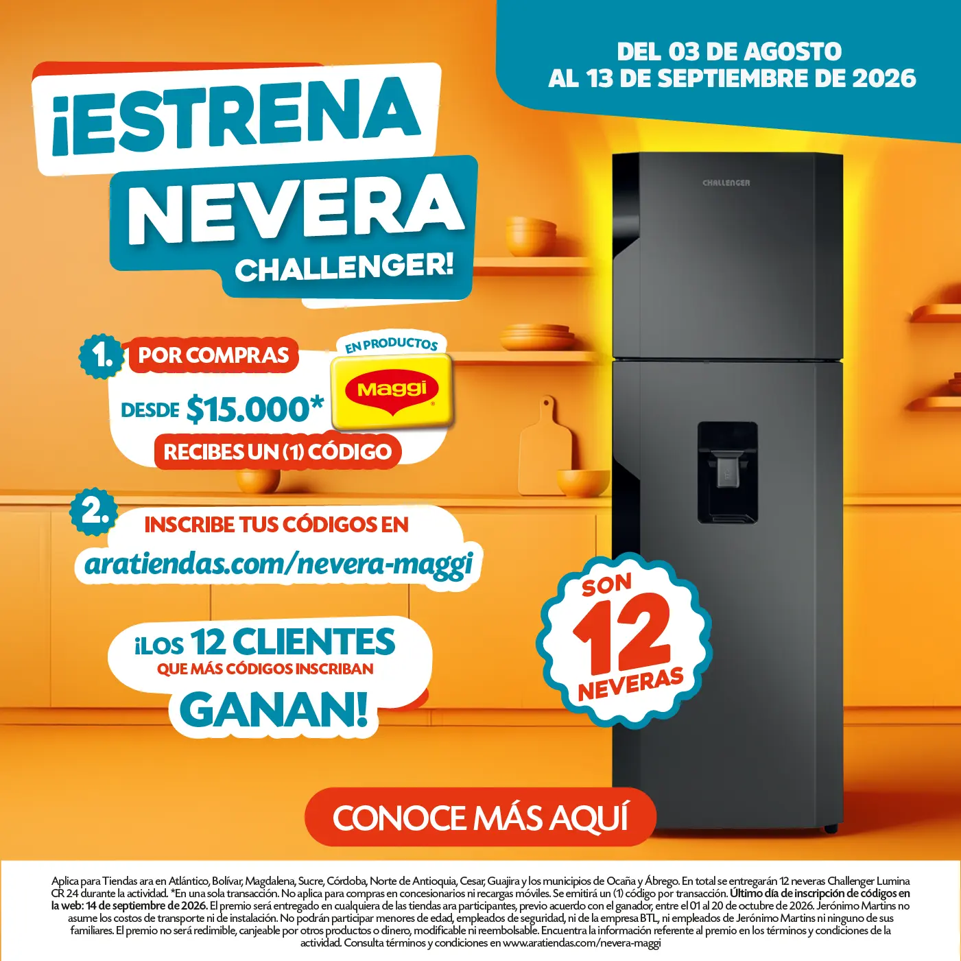 GANA NEVERA CON MAGGI Y ARA