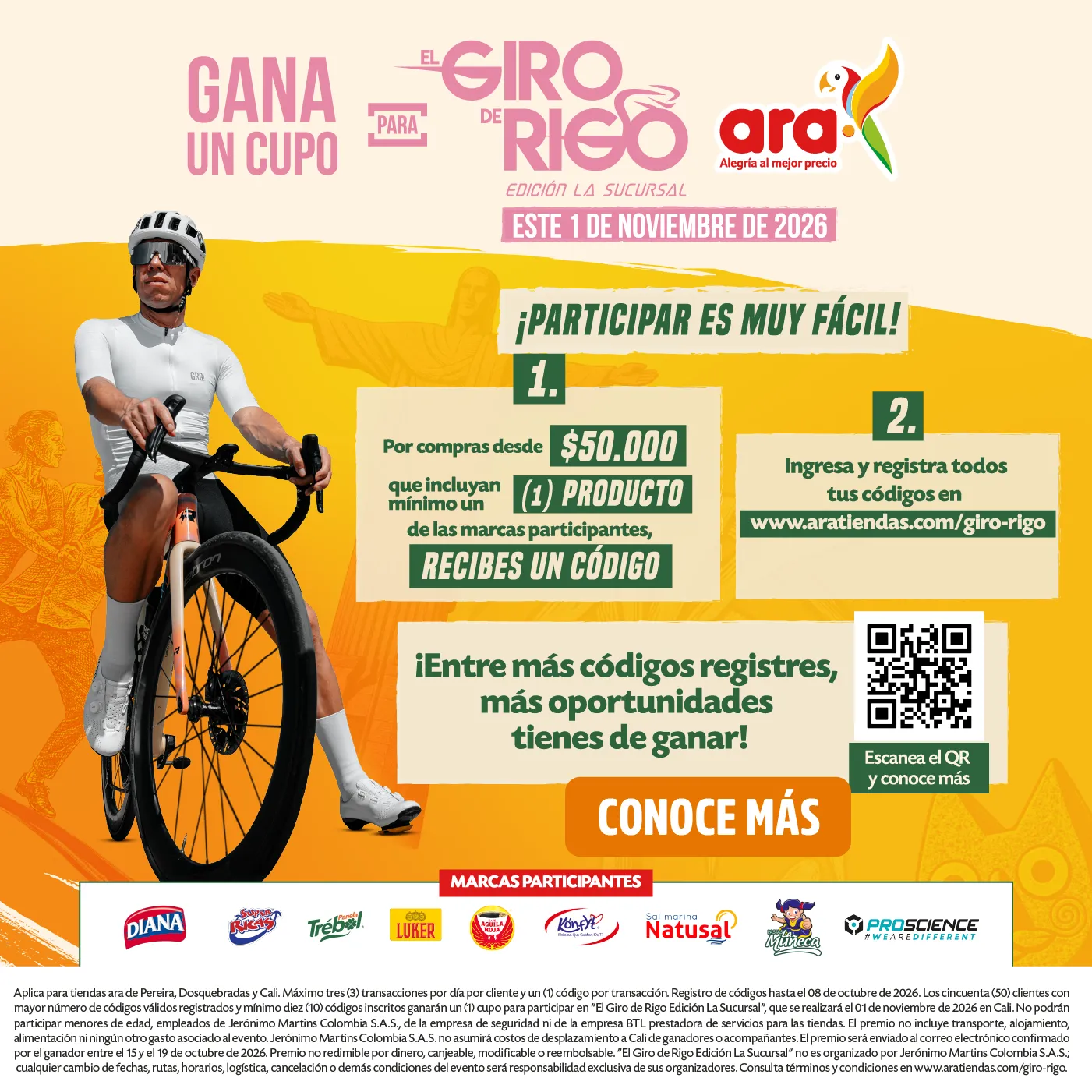 TÉRMINOS Y CONDICIONES PARA LA PARTICIPACIÓN EN LA ACTIVIDAD “GIRO DE RIGO”